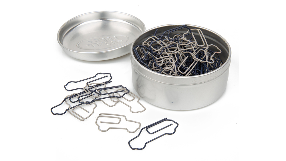 Get Land Rover Paperclips Set with Tin At SAR 100.00