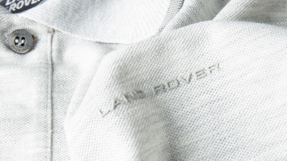 Shop Land Rover Men's accent Collar Polo Shirt - Grey in KSA