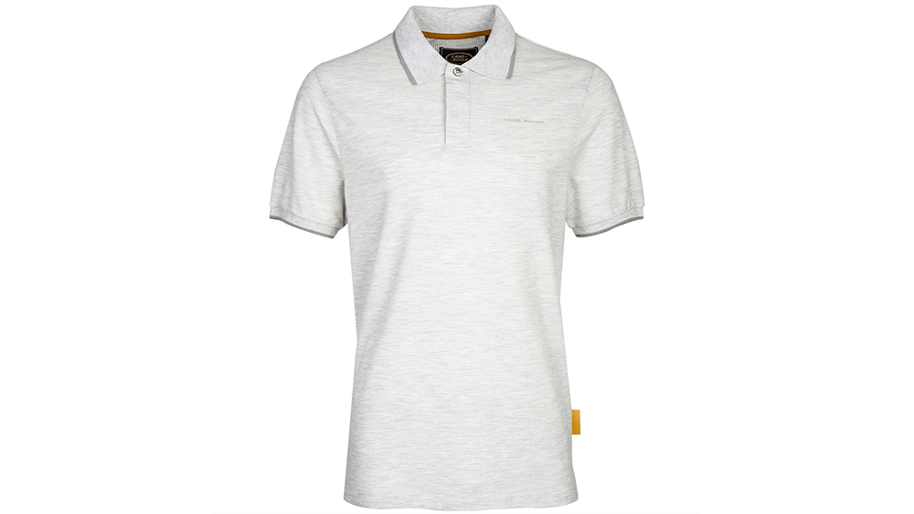 Land Rover Men's accent Collar Polo Shirt - Grey