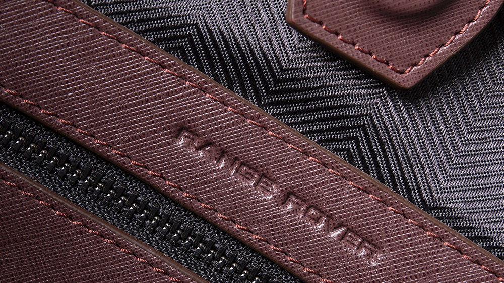 Range Rover Leather Tote Bag - Deep Garnet 5