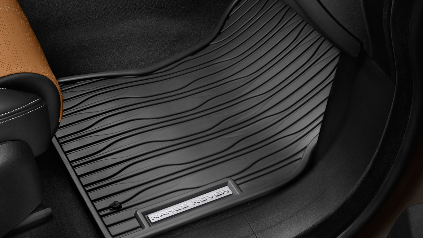 Land Rover Rubber Mats - Ebony, LHD