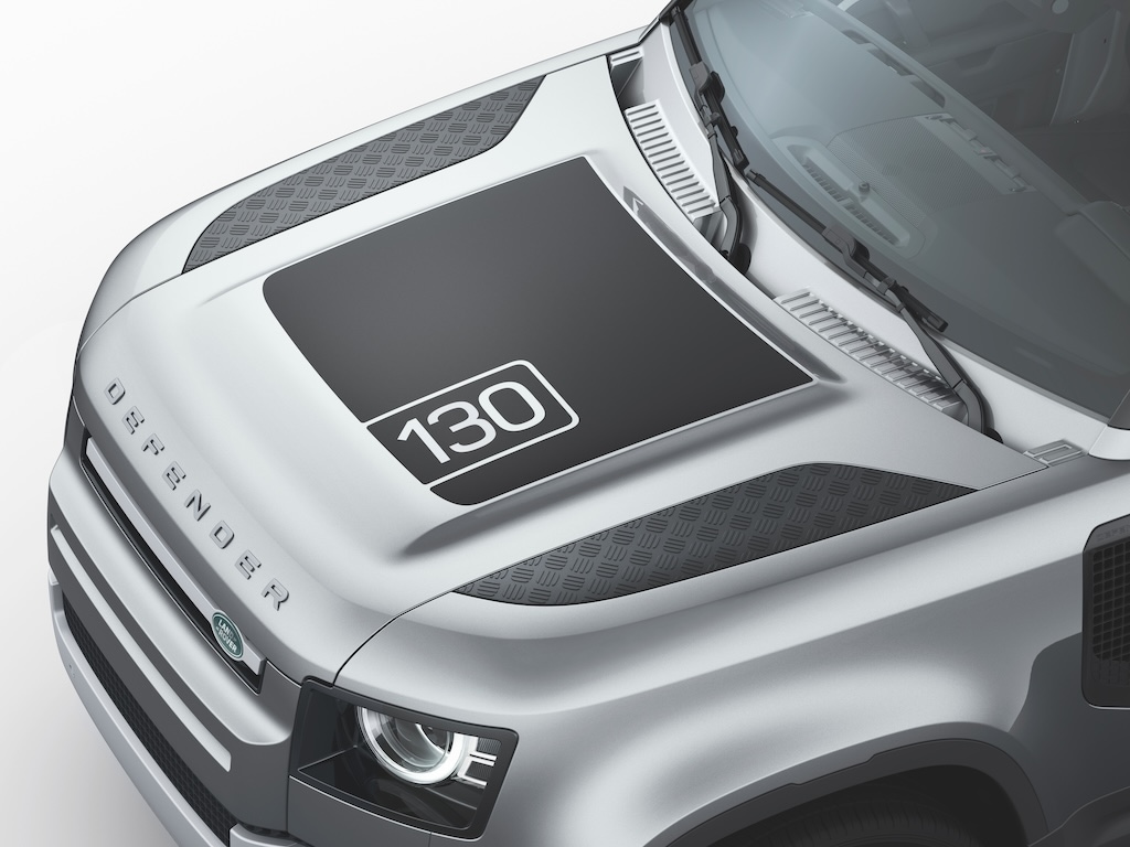 Land Rover Matte Black Bonnet Decal